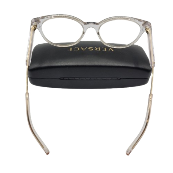 Versace Prescription Glasses Clear Frame MOD3291 Cat eye and Versace Case - Picture 14 of 16
